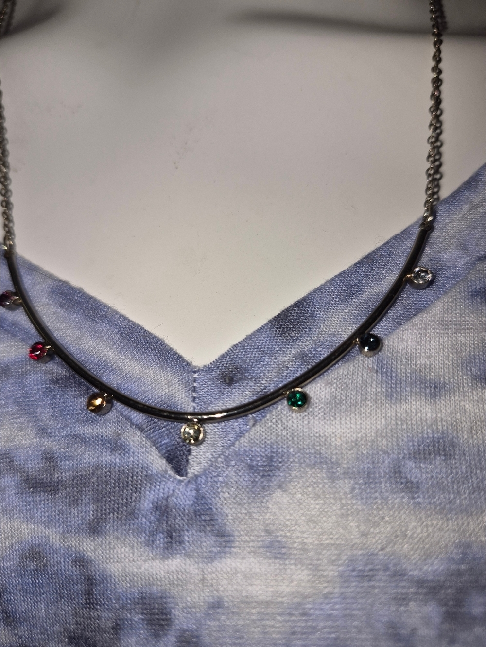 Loft Outlet Multicolor Rhinestone Necklace - Picture 3 of 6